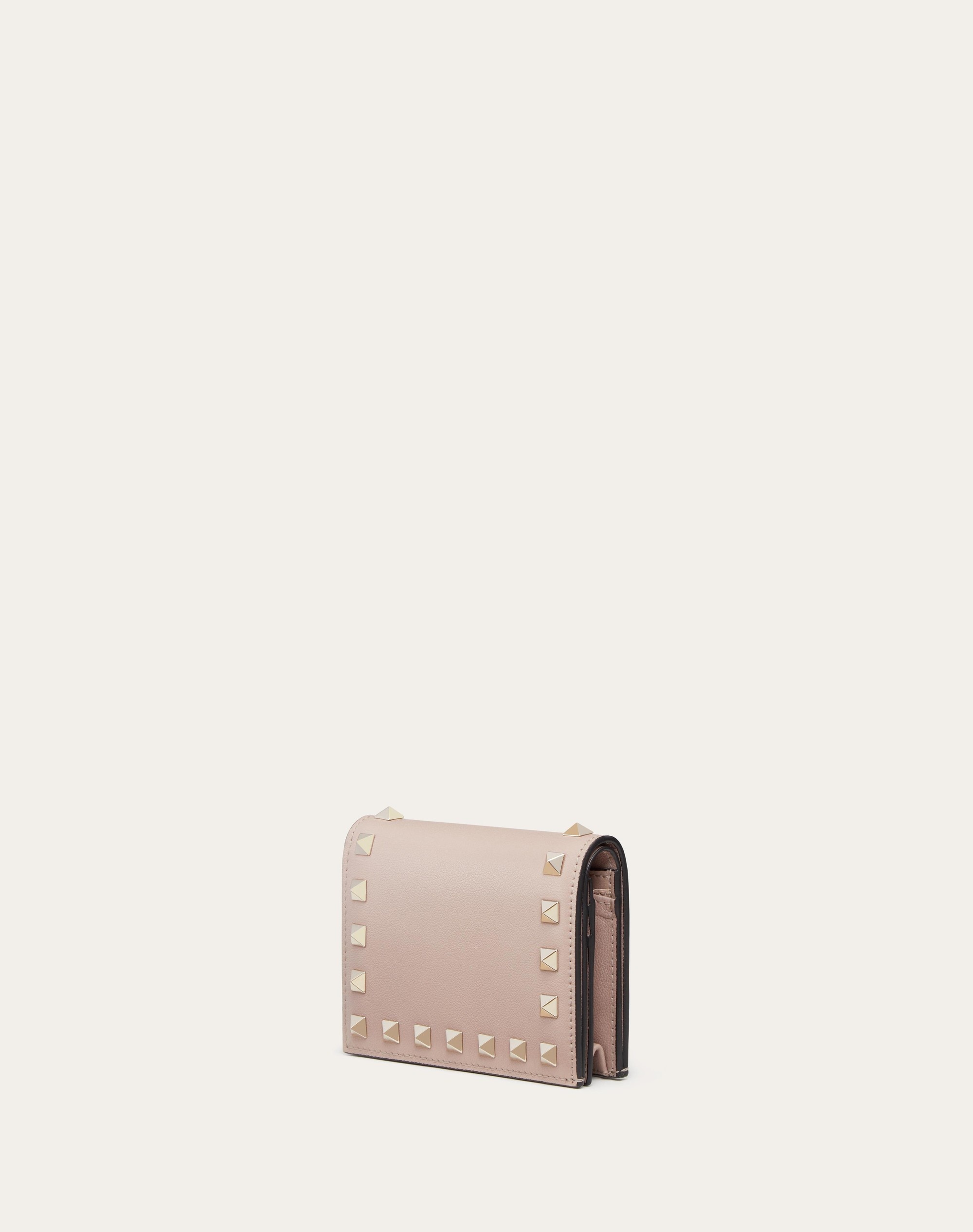 SMALL ROCKSTUD CALFSKIN WALLET - 4