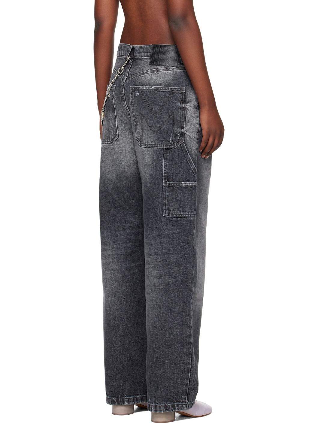 Gray Charm Oversized Jeans - 3