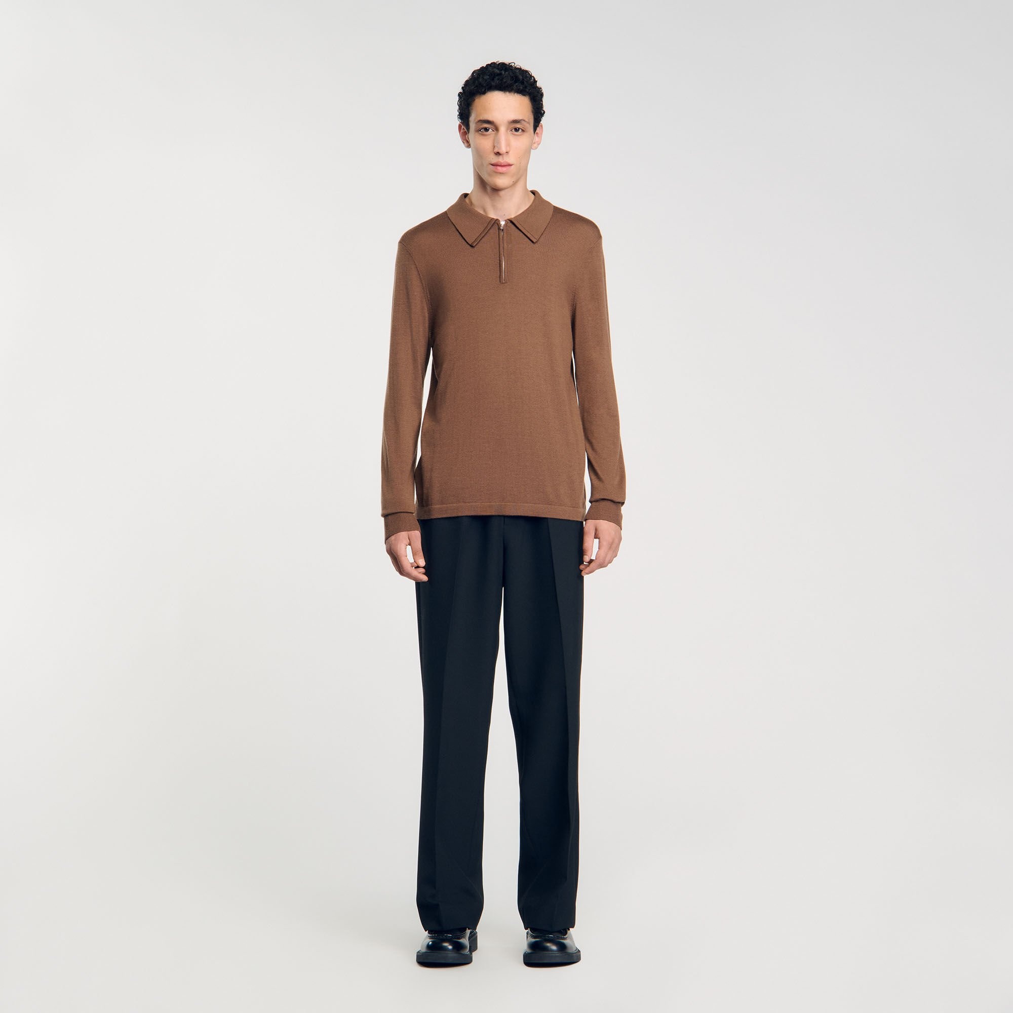 KNITTED POLO SWEATER - 3
