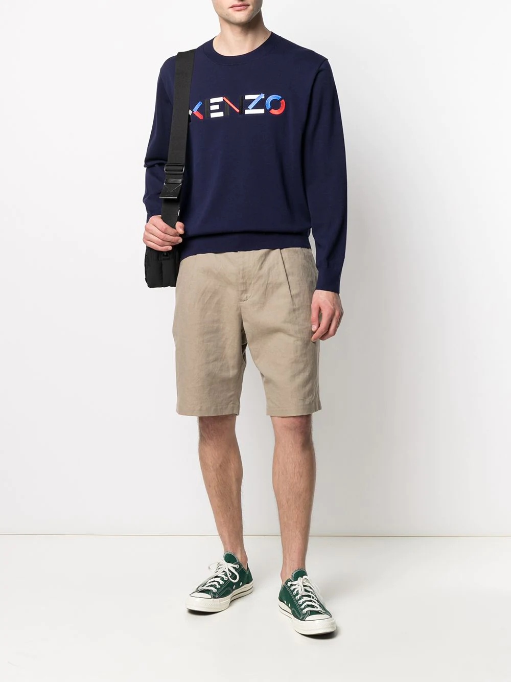 embroidered logo sweatshirt - 2