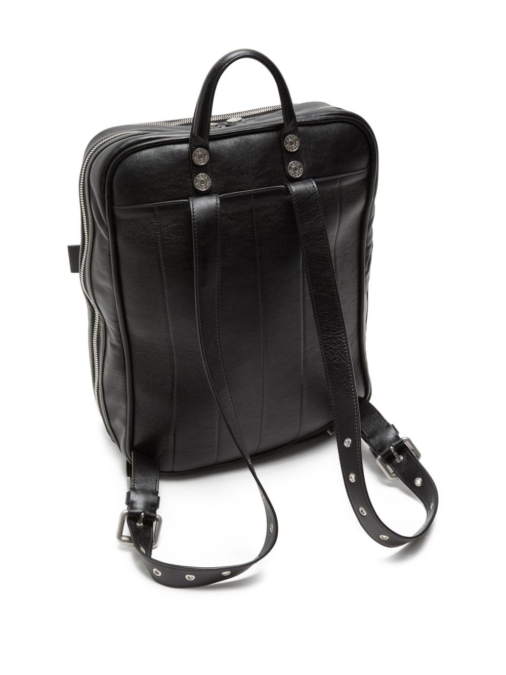 leather top-handle backpack - 4