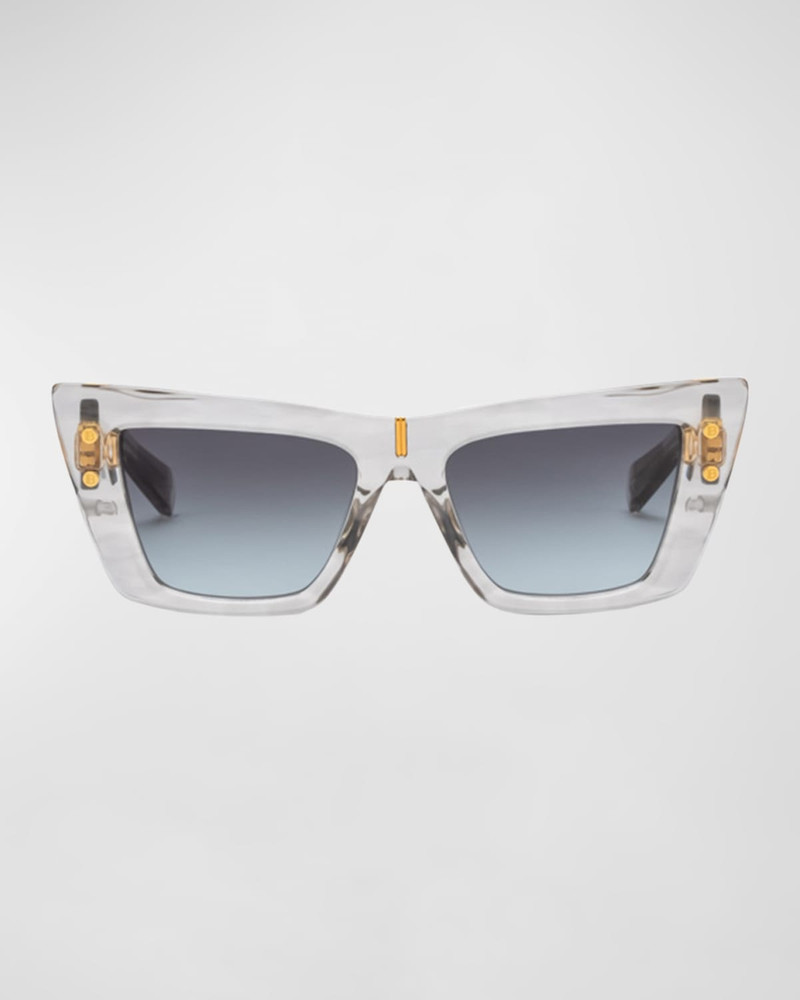 Balmain B-Eye Gradient Acetate Cat-Eye Sunglasses outlook