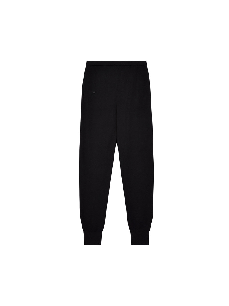 PANGAIA Mens DNA Regenerative Merino Wool Track Pants - Black outlook