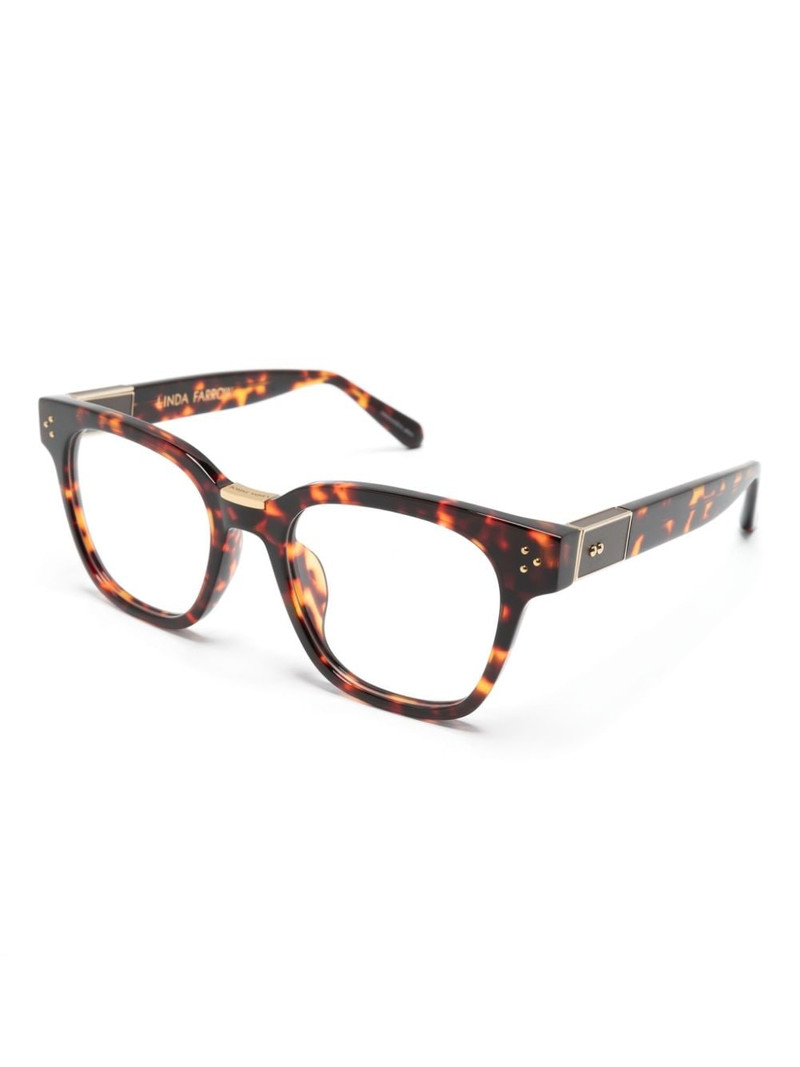LINDA FARROW Sanchez square-frame glasses outlook