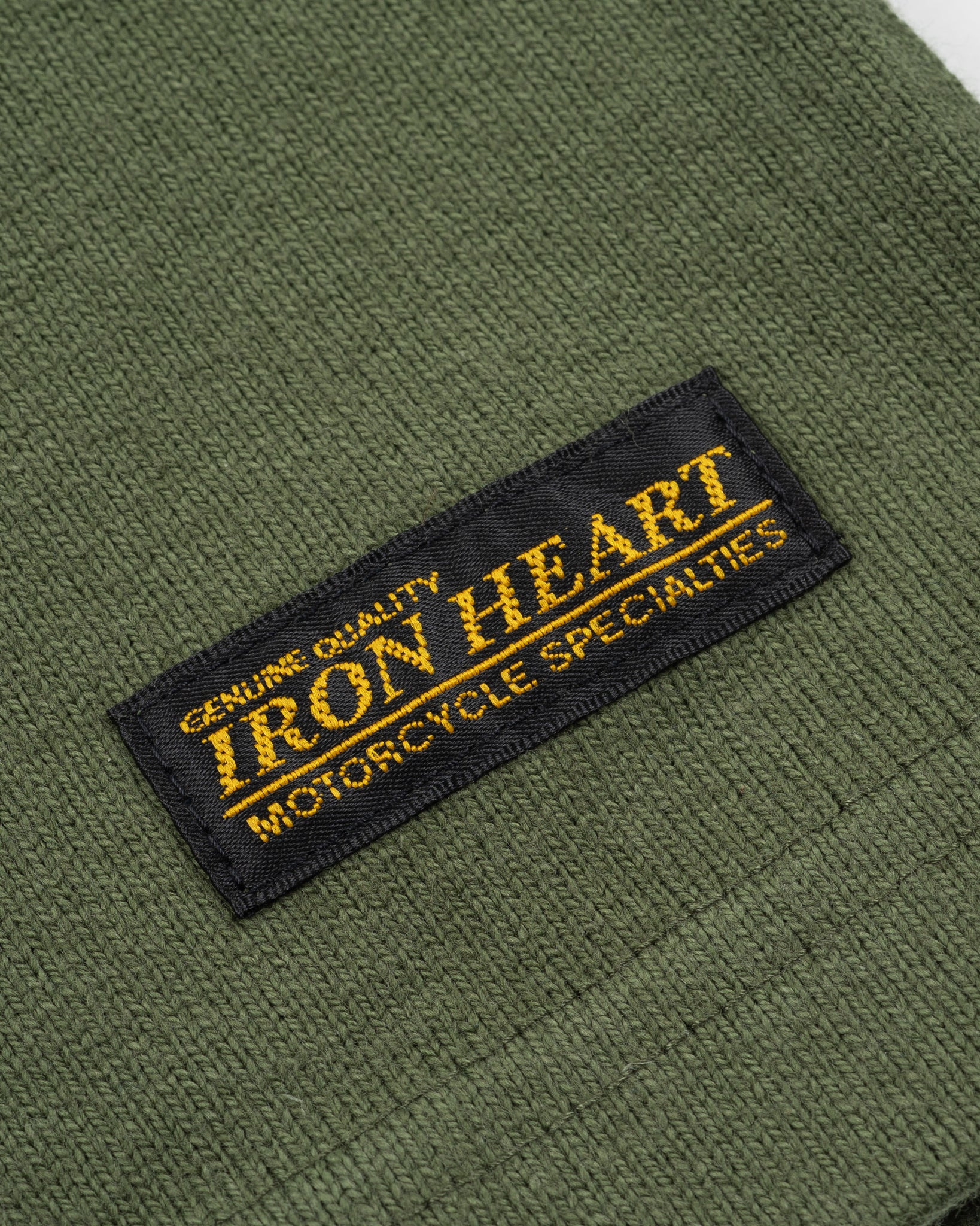IHTL-1501-OLV 11oz Cotton Knit Long Sleeved Crew Neck Sweater - Olive - 8