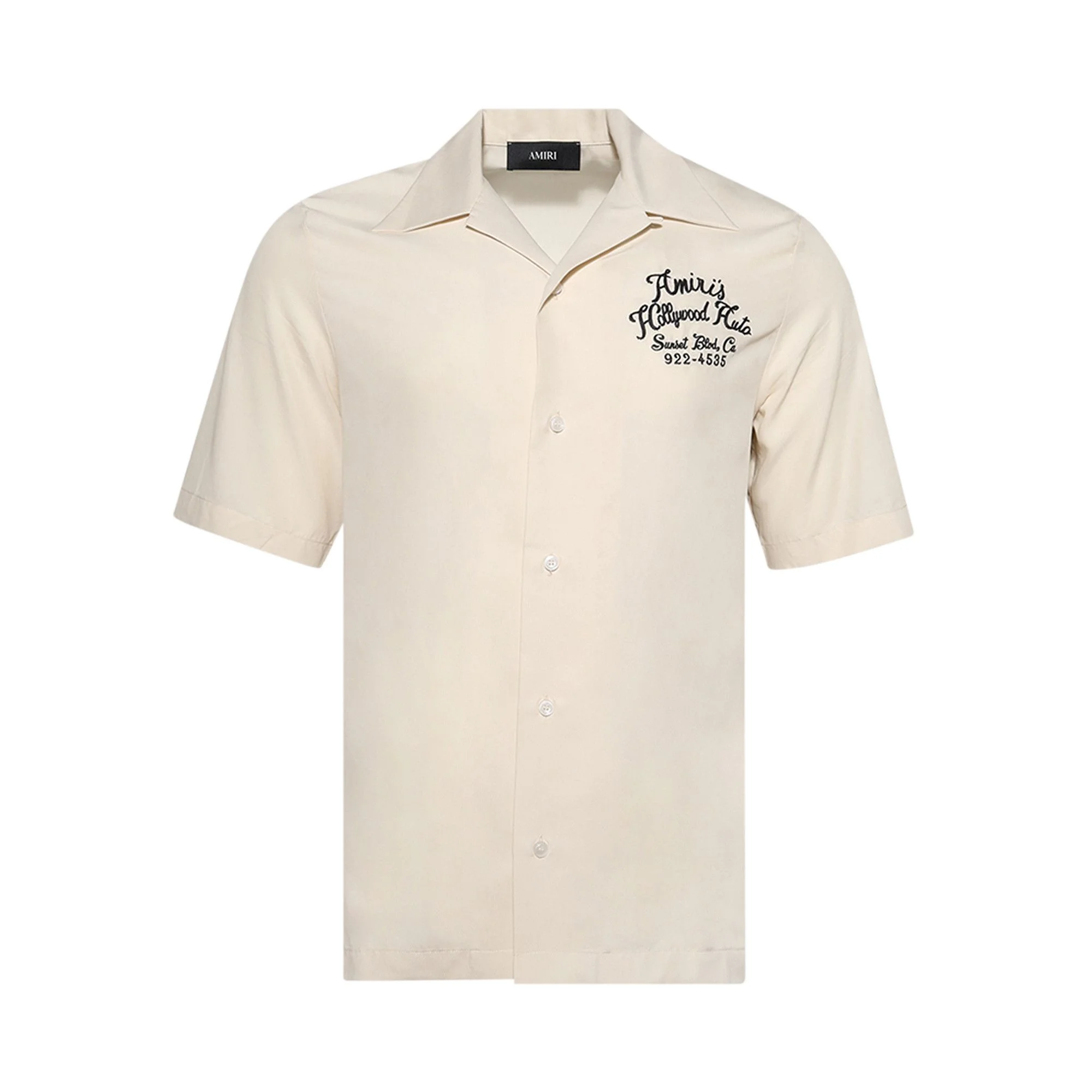 Amiri Hollywood Auto Bowling Shirt 'Alabaster' - 1