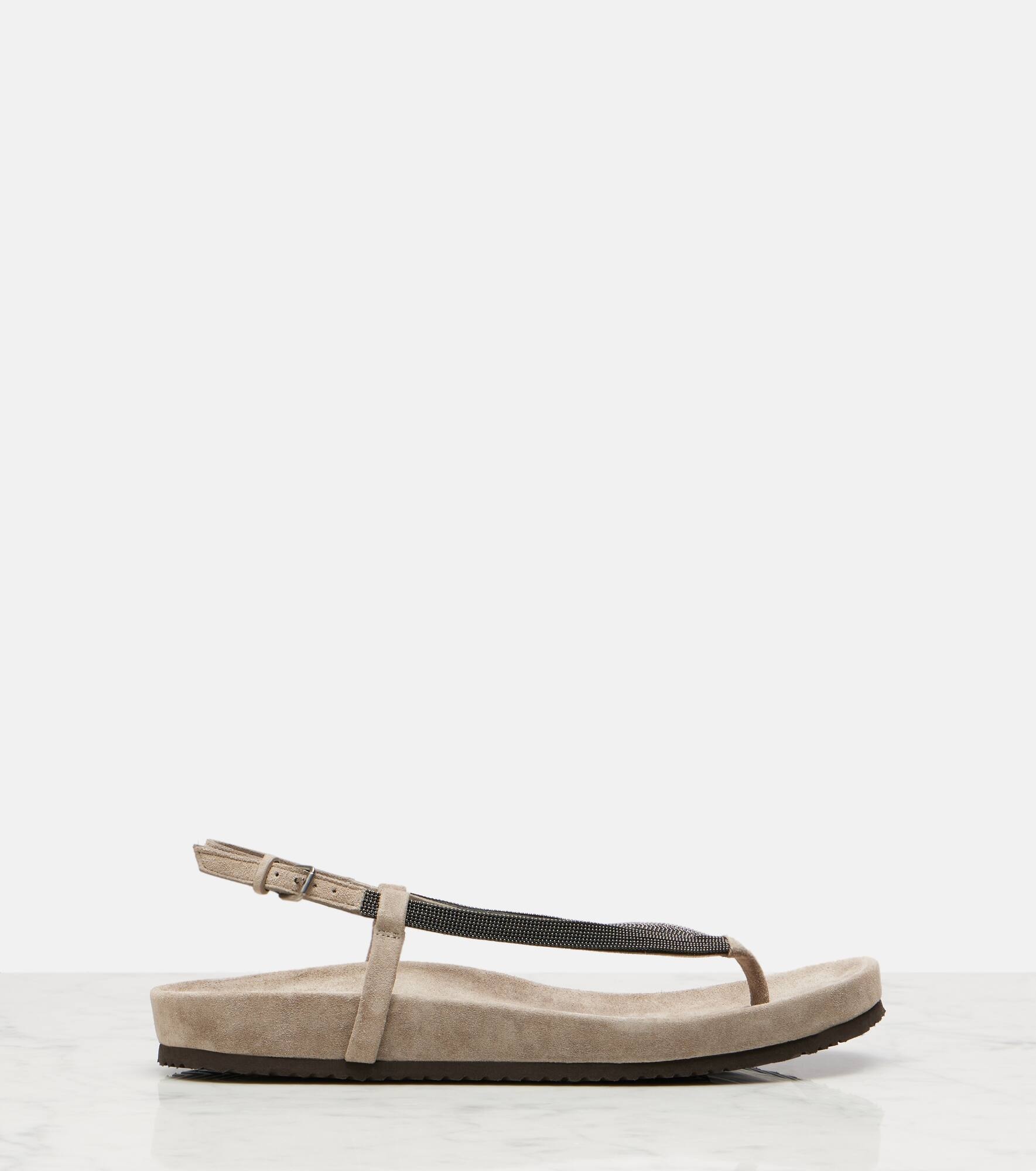 Monili suede thong sandals - 4