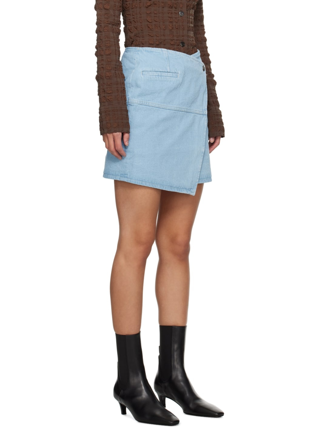 Blue Casna Denim Miniskirt - 2