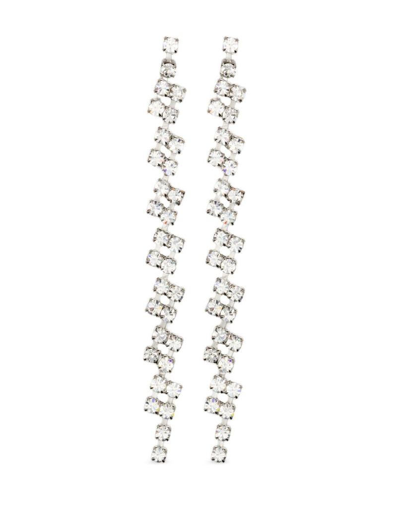 crystal-embellished drop earrings 1