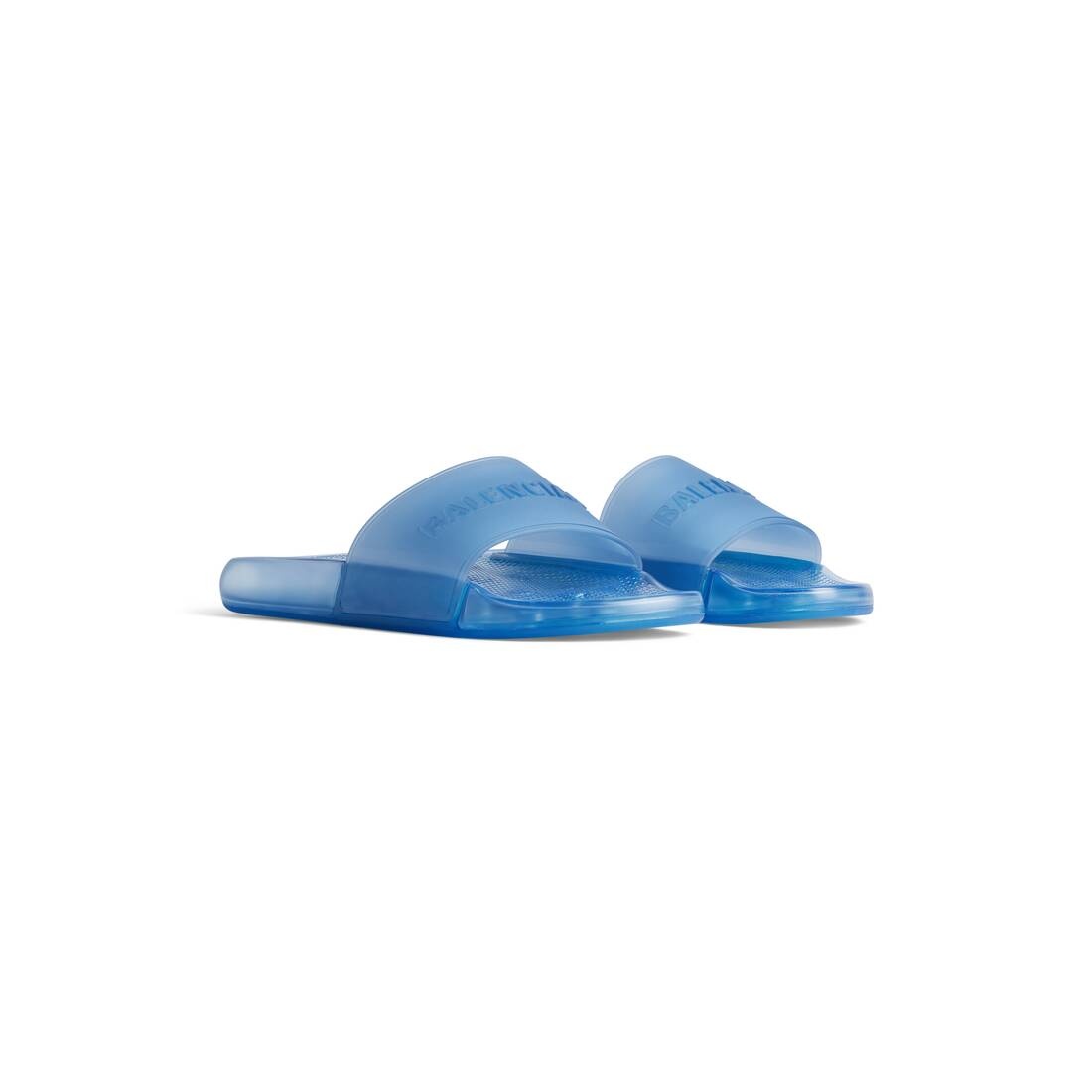 Men's Pool Transparent Slide Sandal  in Blue - 2