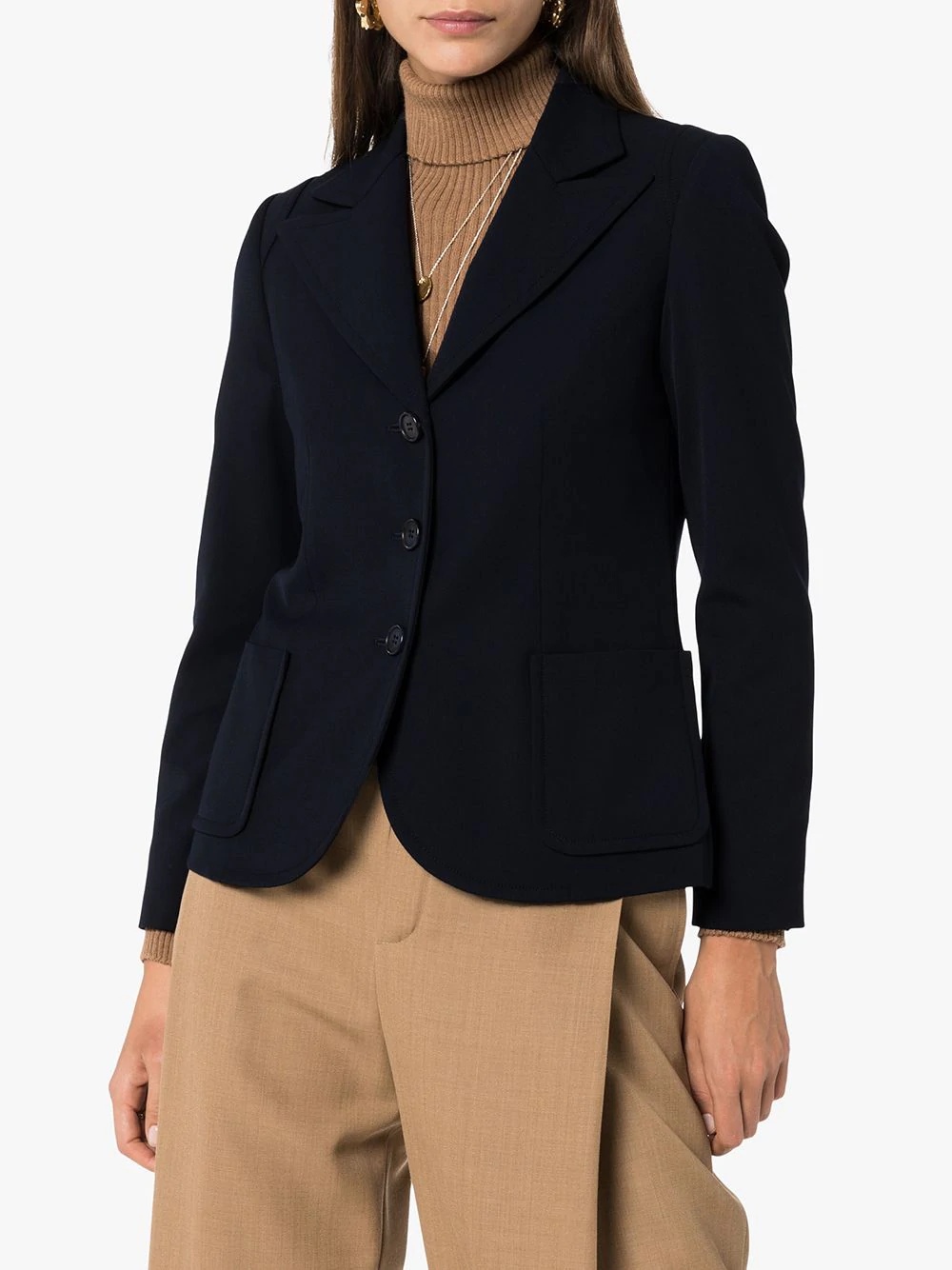 single-breasted blazer jacket - 3