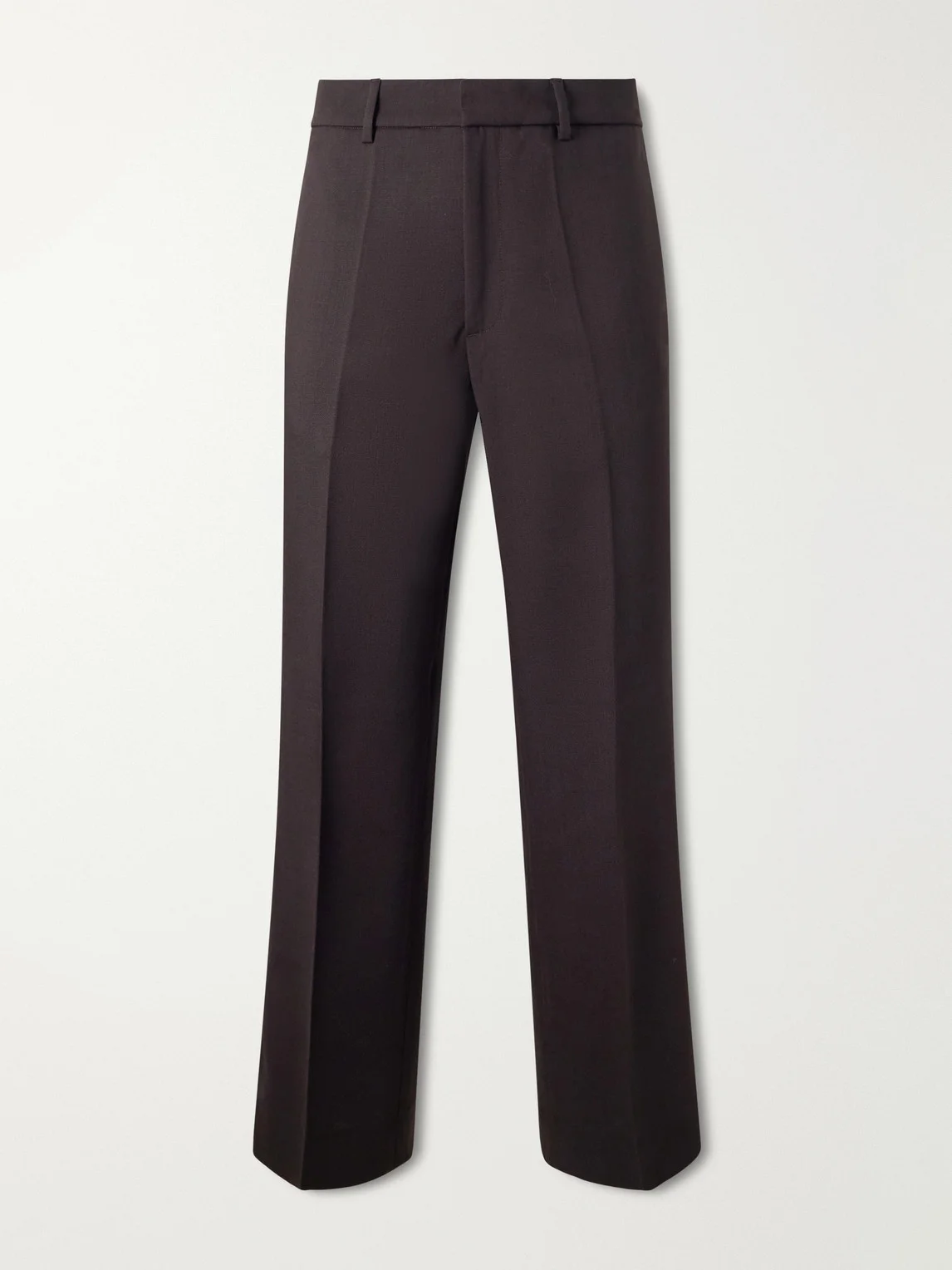 Straight-Leg Wool-Gabardine Suit Trousers - 1