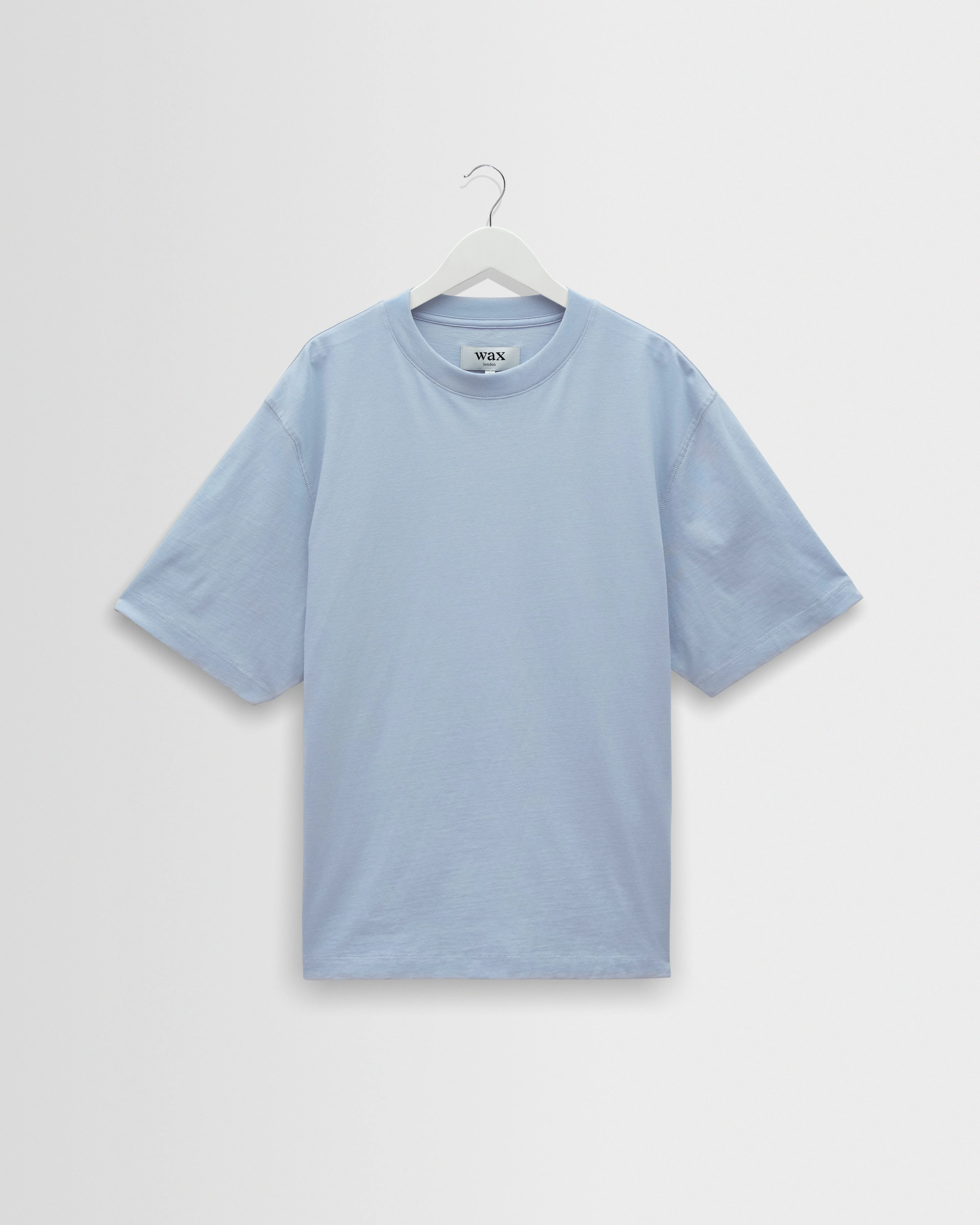 Milton - Light Blue Organic Compact Cotton T-Shirt - 1