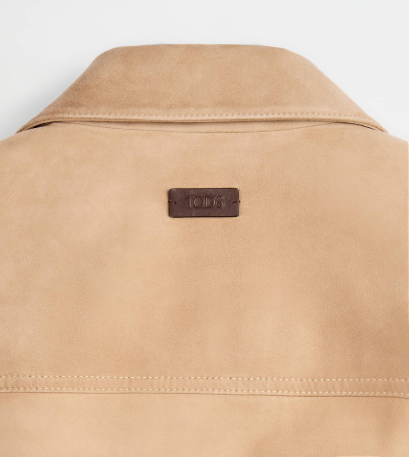JACKET IN SUEDE - 베이지 4