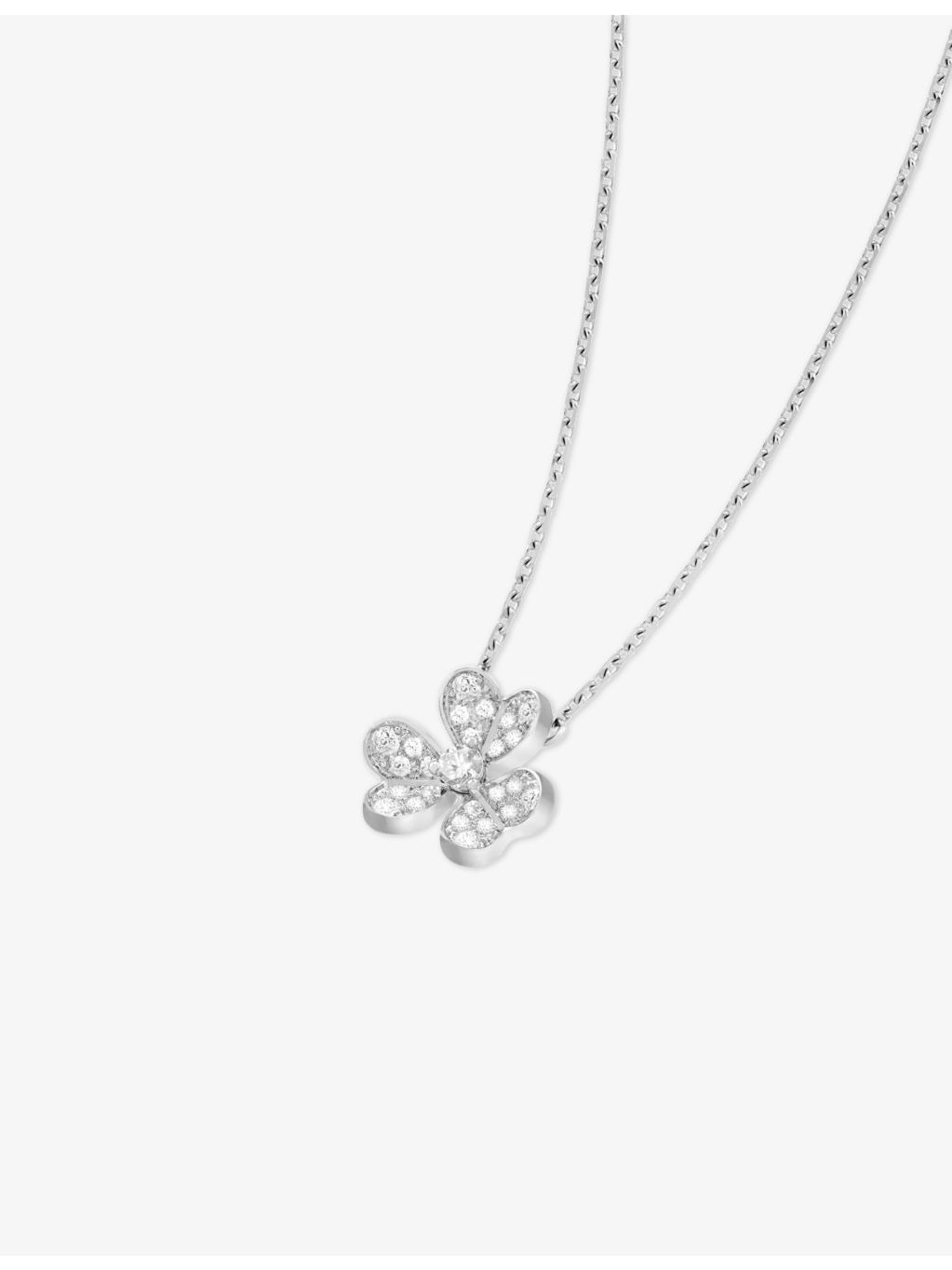 Frivole white gold and diamond necklace - 4