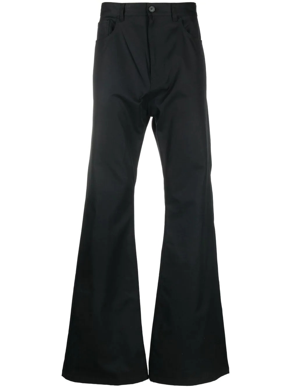 flared cotton trousers - 1