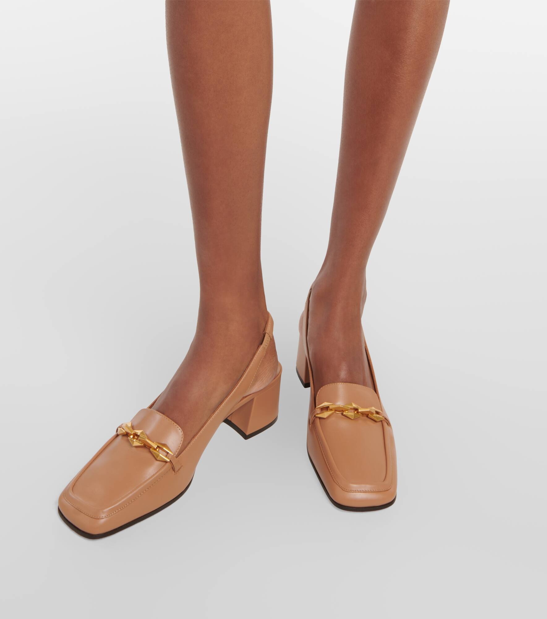 Diamond Tilda leather slingback pumps - 4