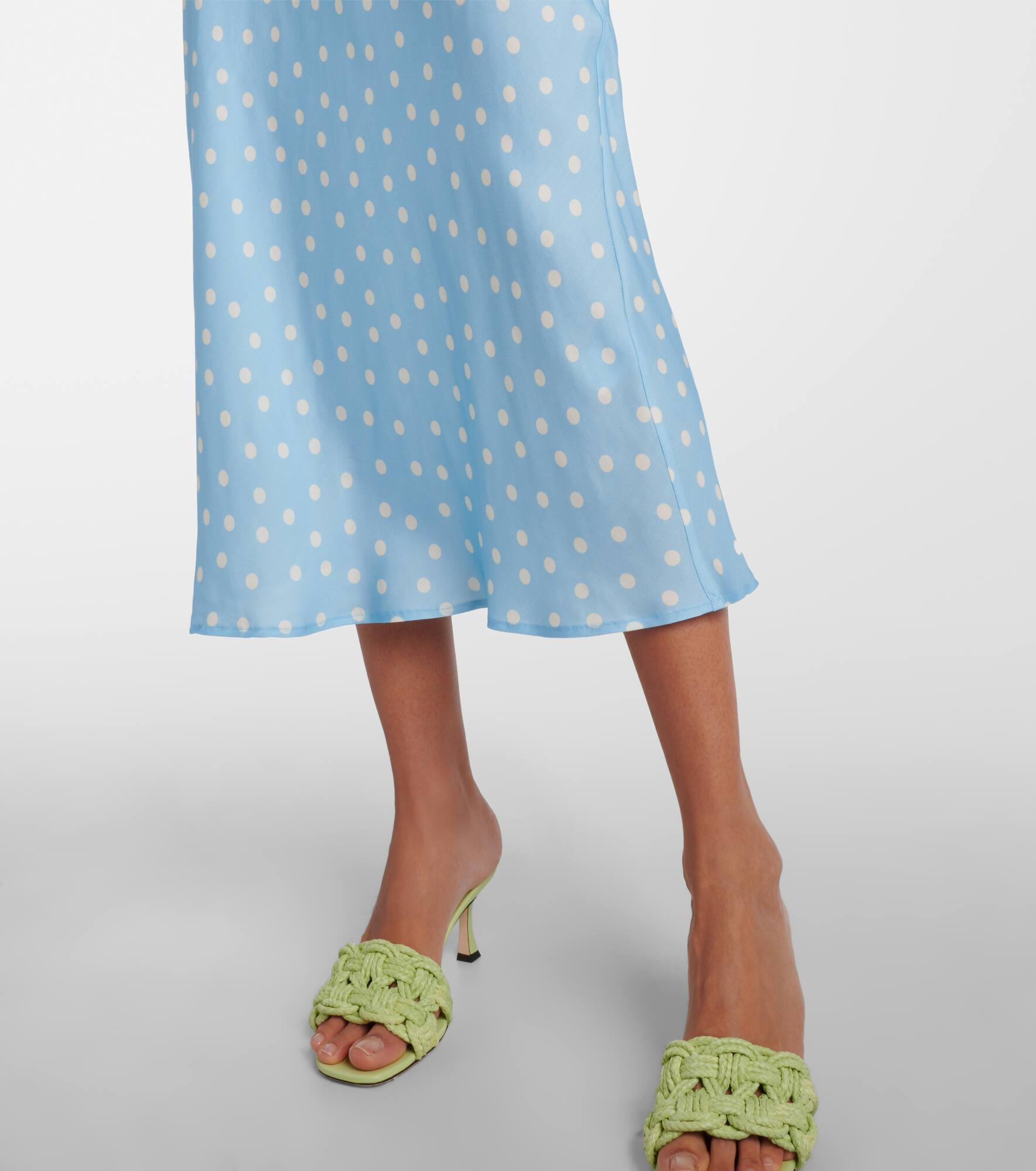 Ardith polka-dot midi skirt - 5