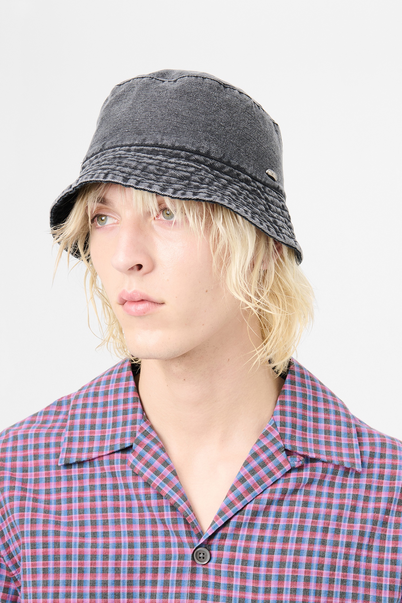 Bucket Hat Black Enzyme Canvas - 4