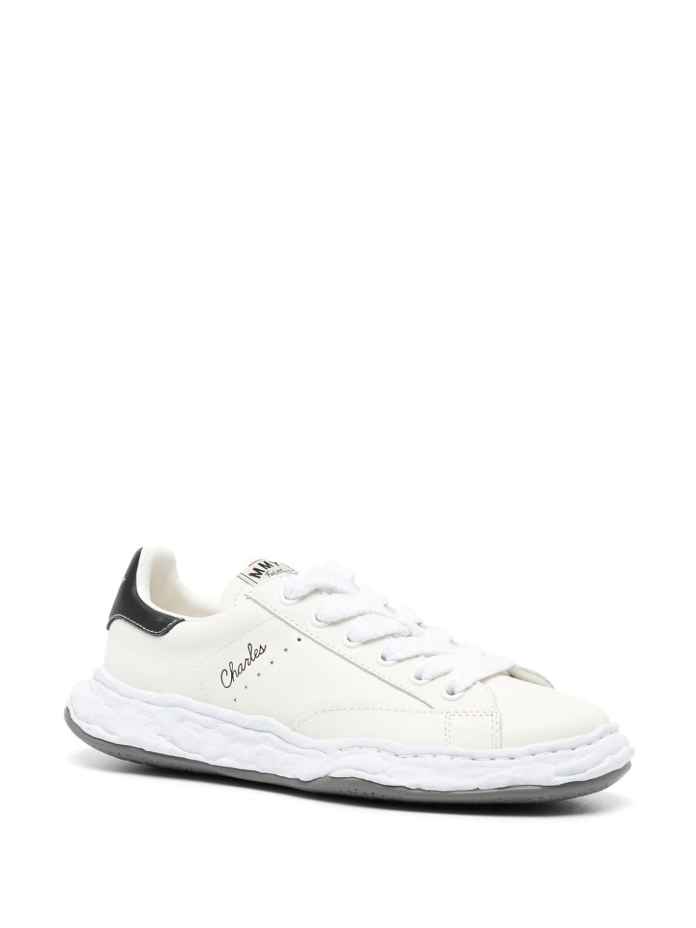 Charles lace-up leather sneakers - 2