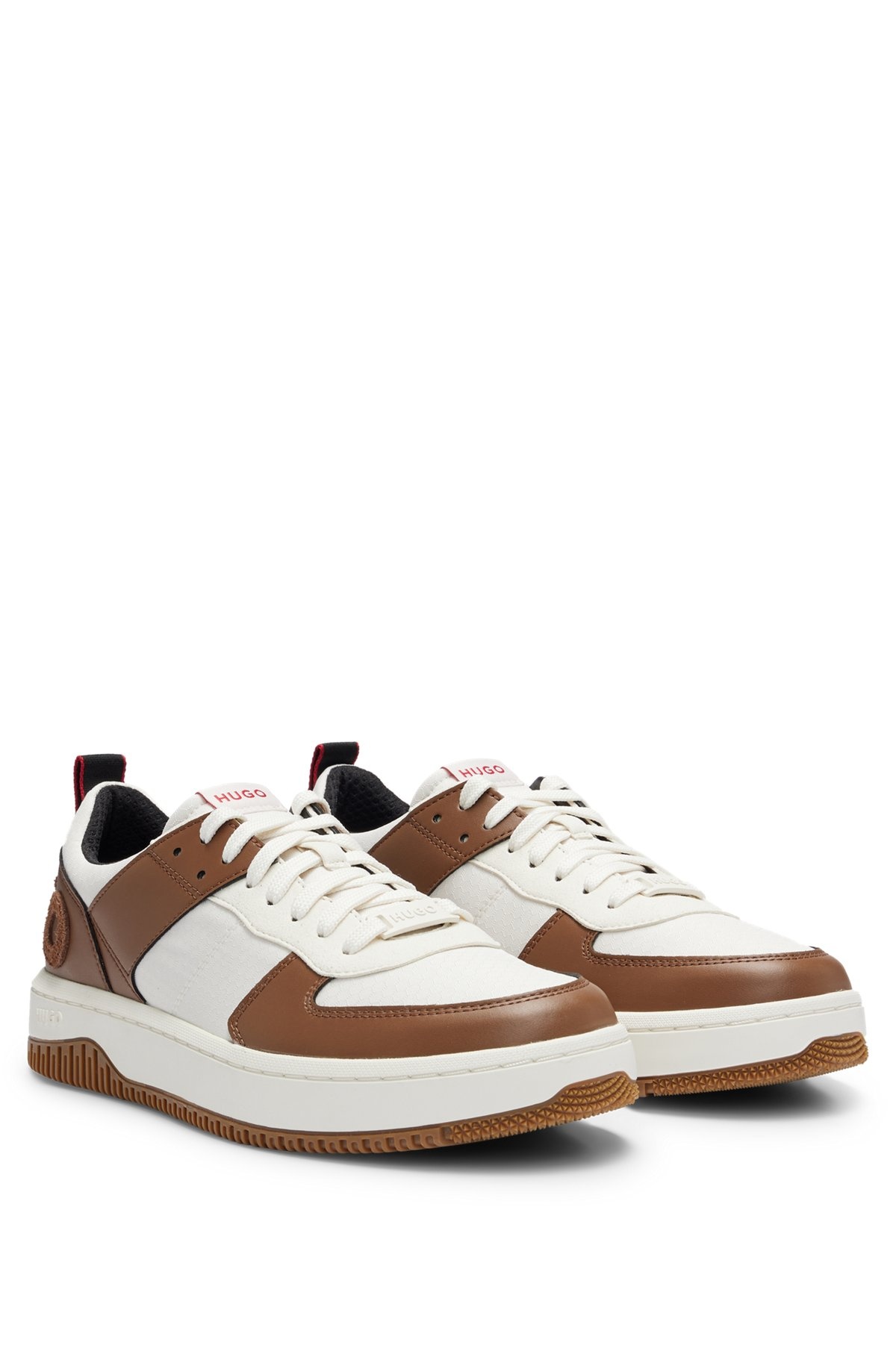 BASKETBALL-INSPIRED SNEAKERS WITH LARGE LOGO - 2