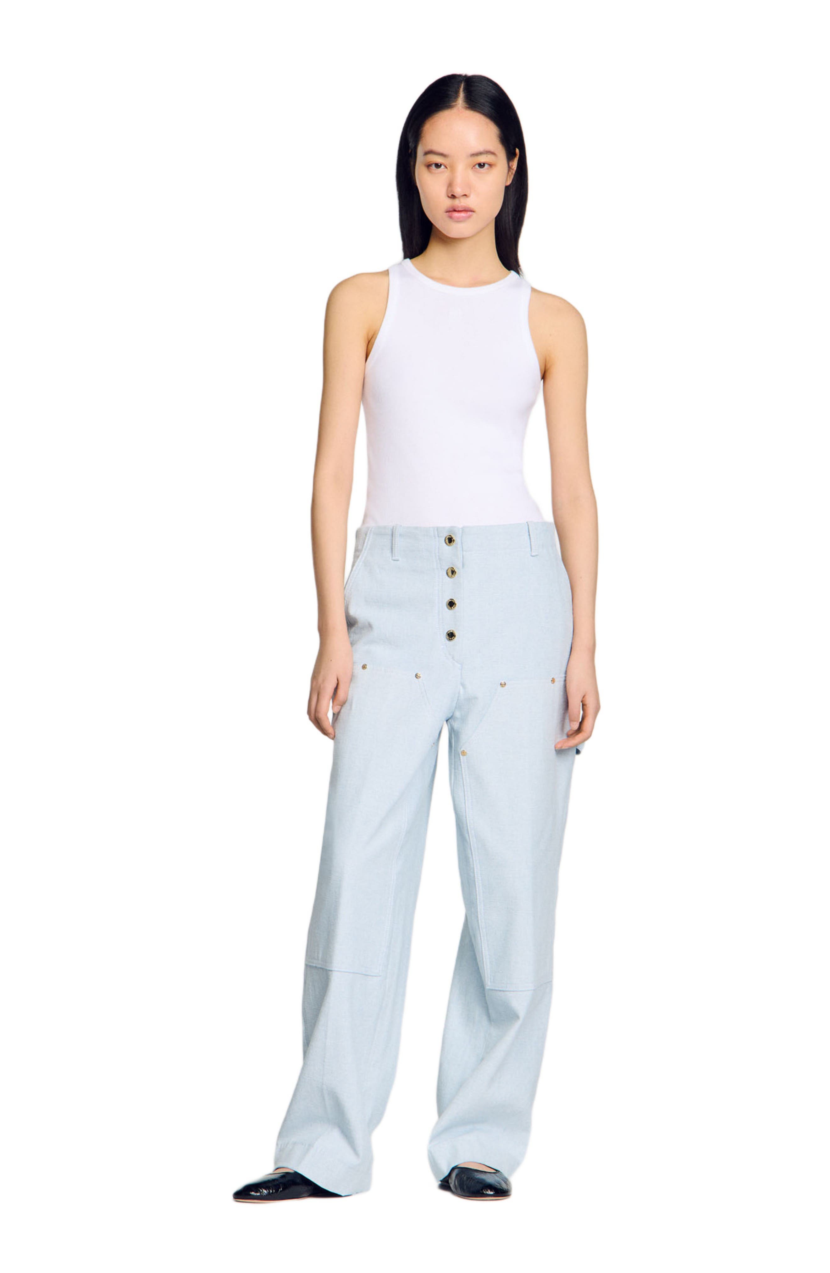 SANDRO Carpenter jeans in Light Blue at Nordstrom - 3