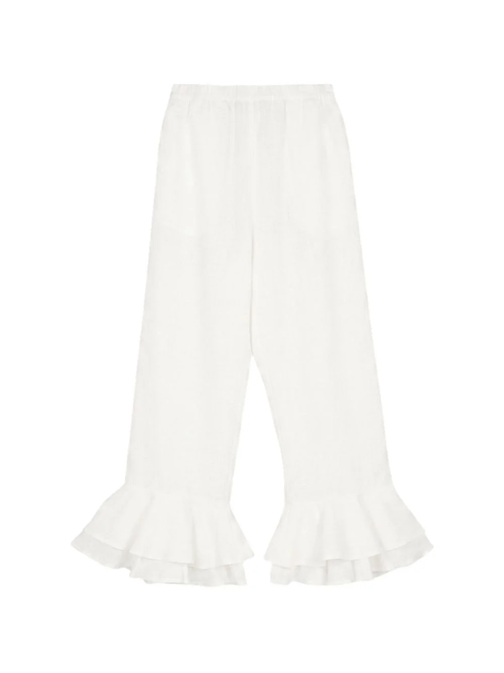 Cha-Cha ruffled-hem trousers - 1