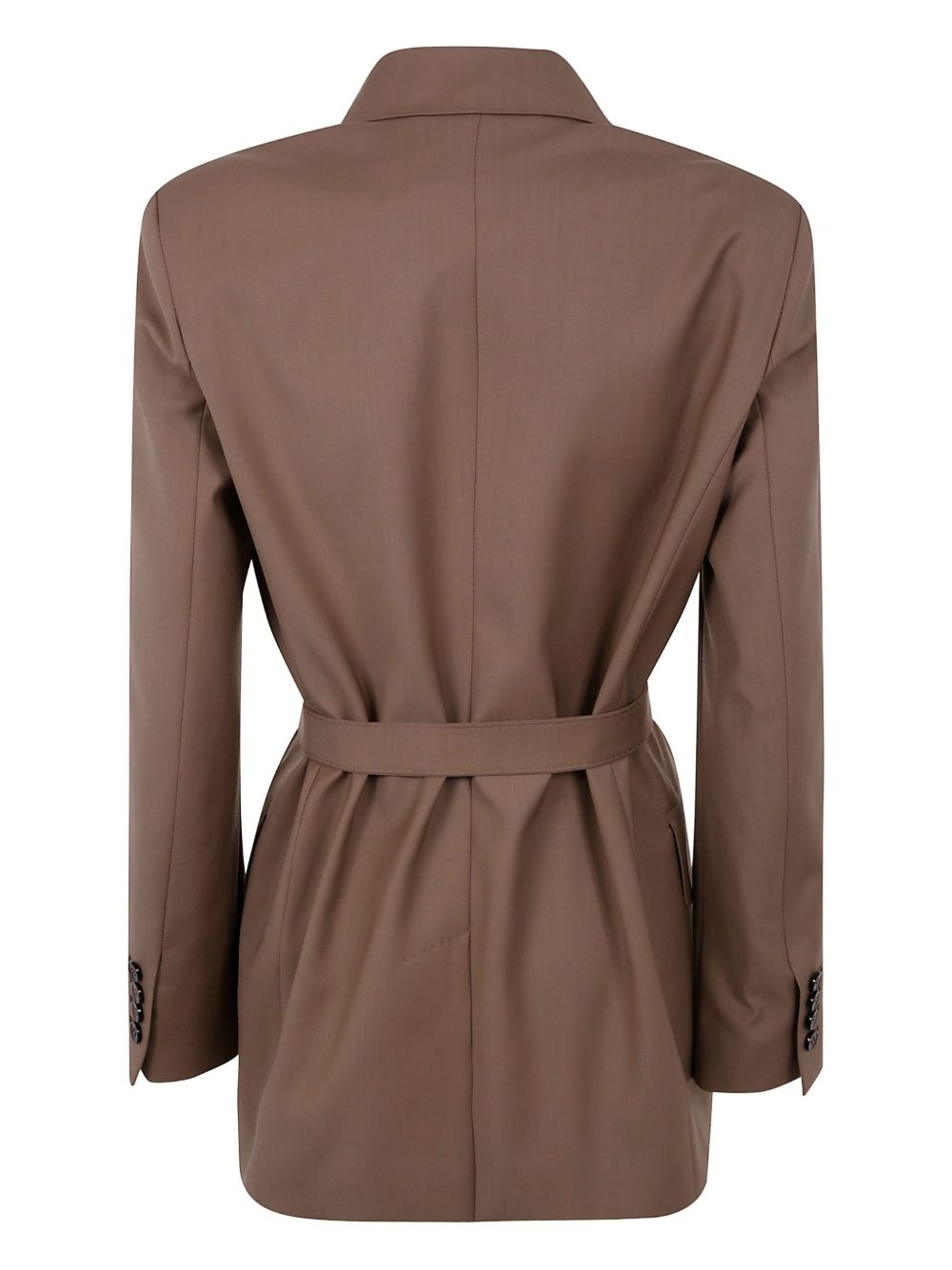 belted wool coat - 2