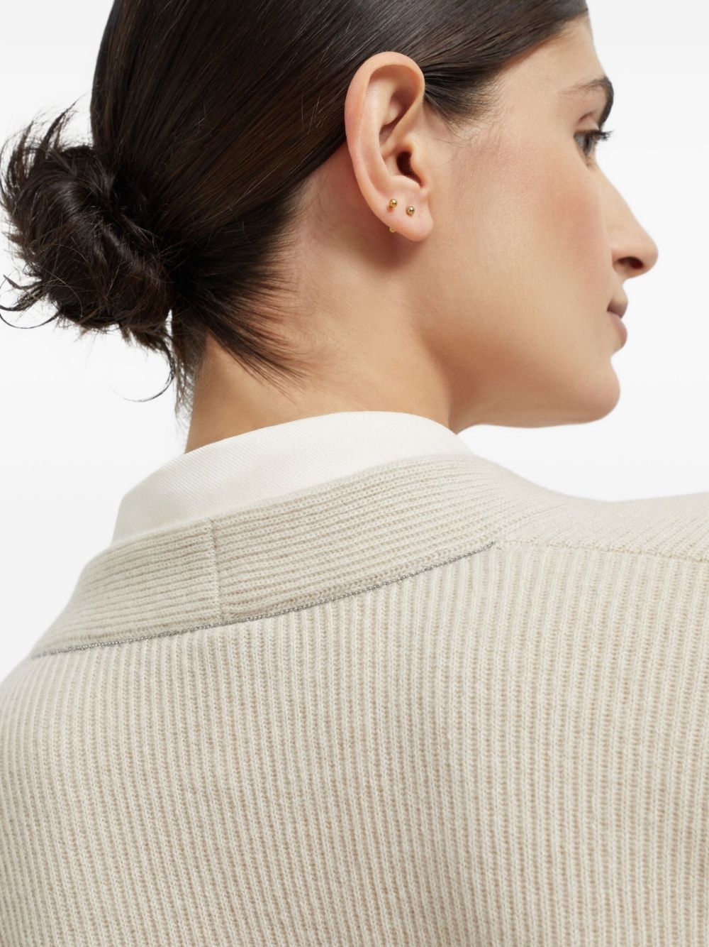 Cashmere layered cardigan - 5