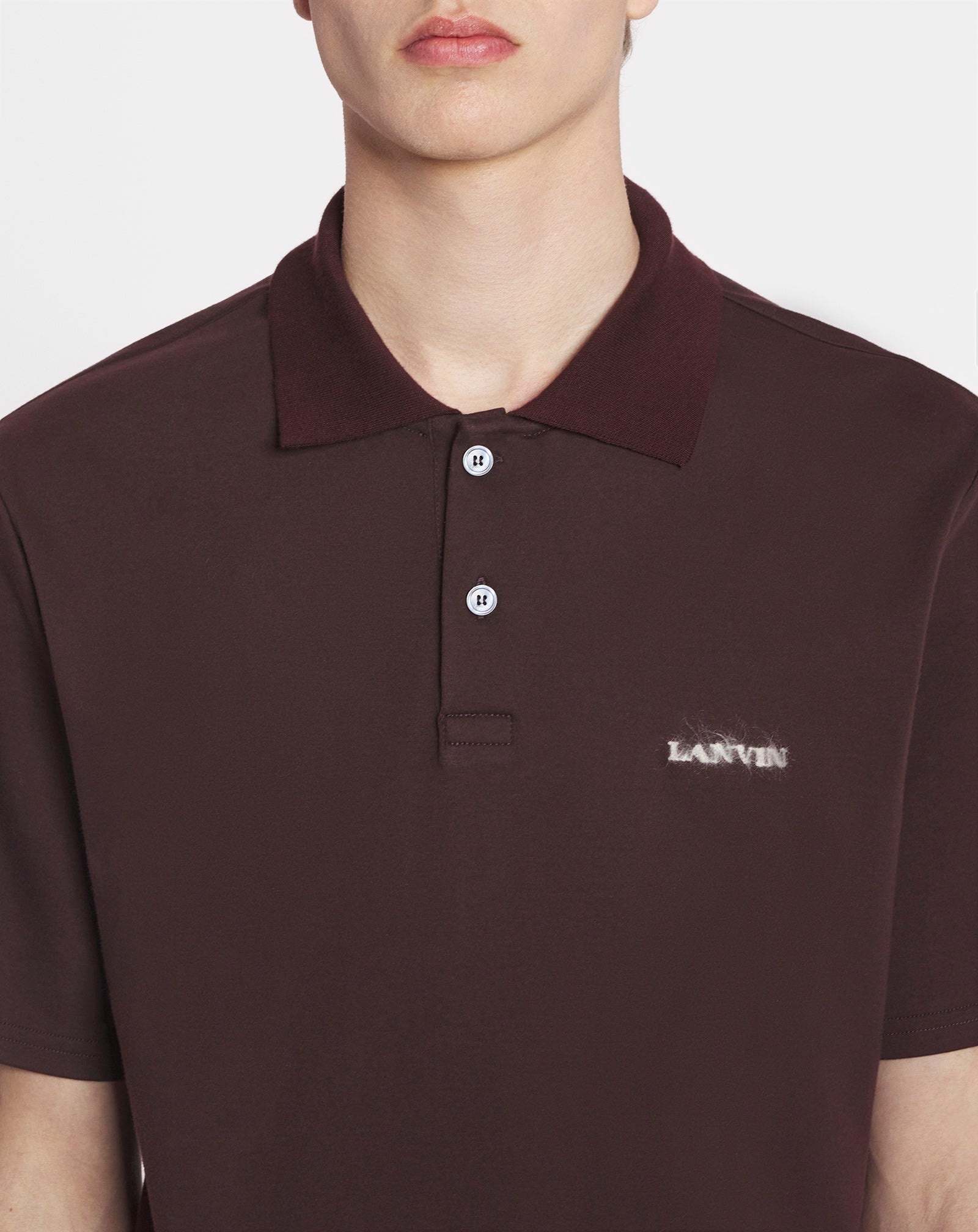 CLASSIC POLO SHIRT WITH MOHAIR DETAIL - 5