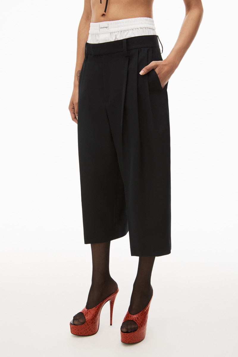 LAYERED TAILORED CULOTTE IN WOOL BLEND 3