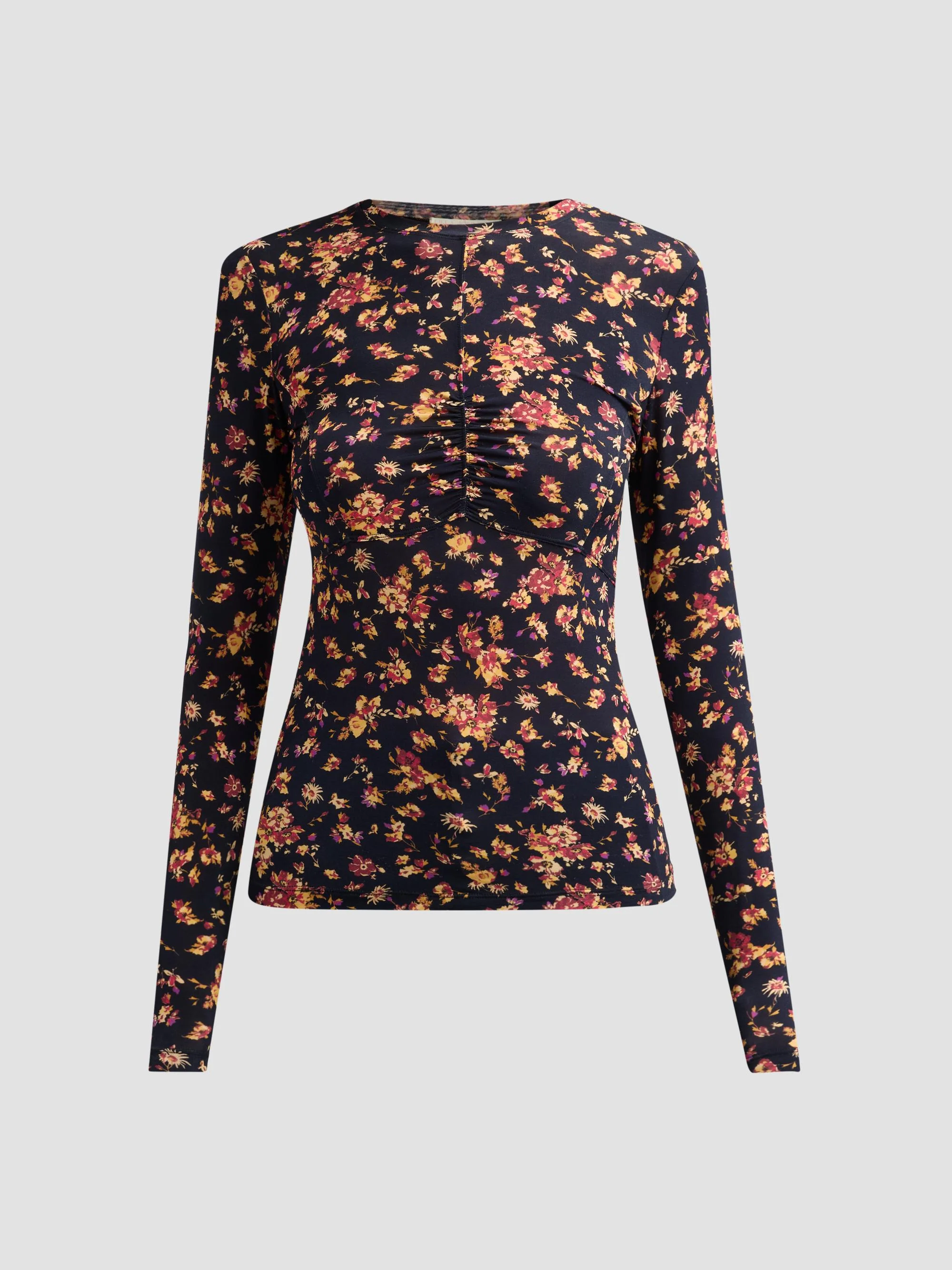 Women's Neri Long-Sleeve Jersey Top - Noir Floral - 1