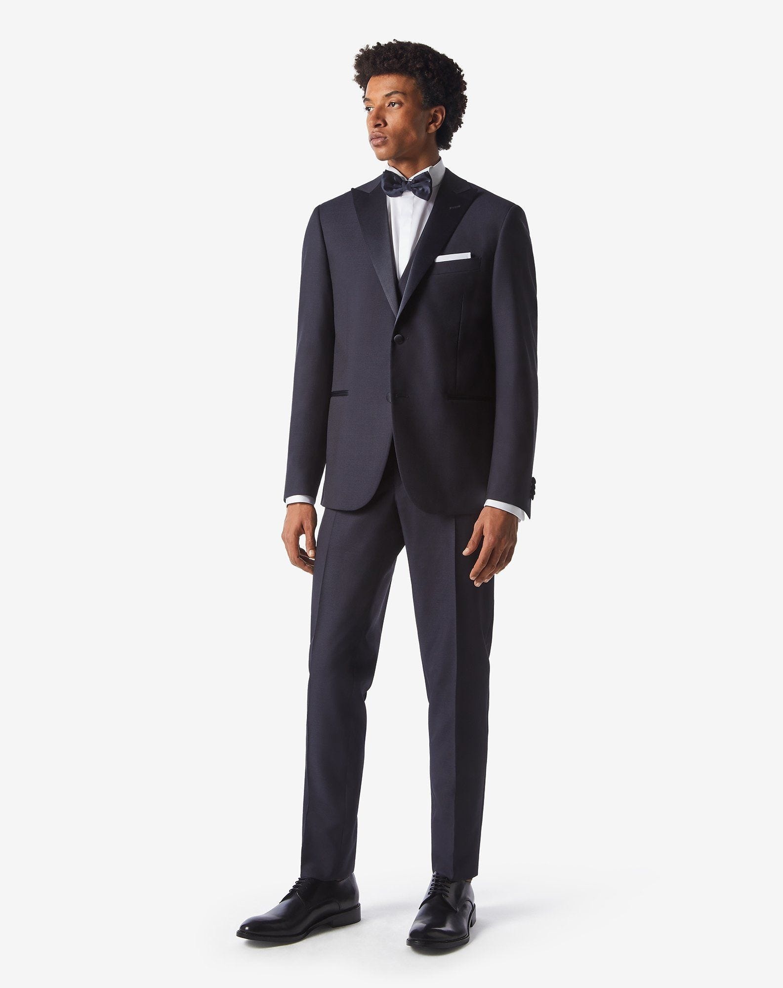 Blue wool and silk tuxedo - 2