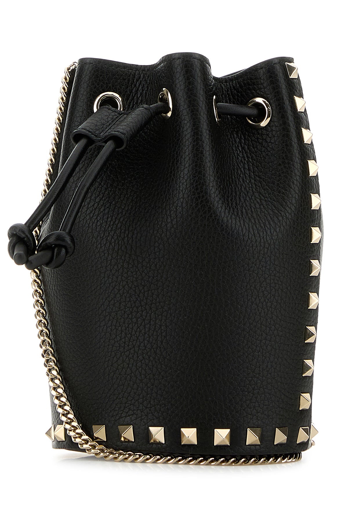 Black leather bucket bag - 2