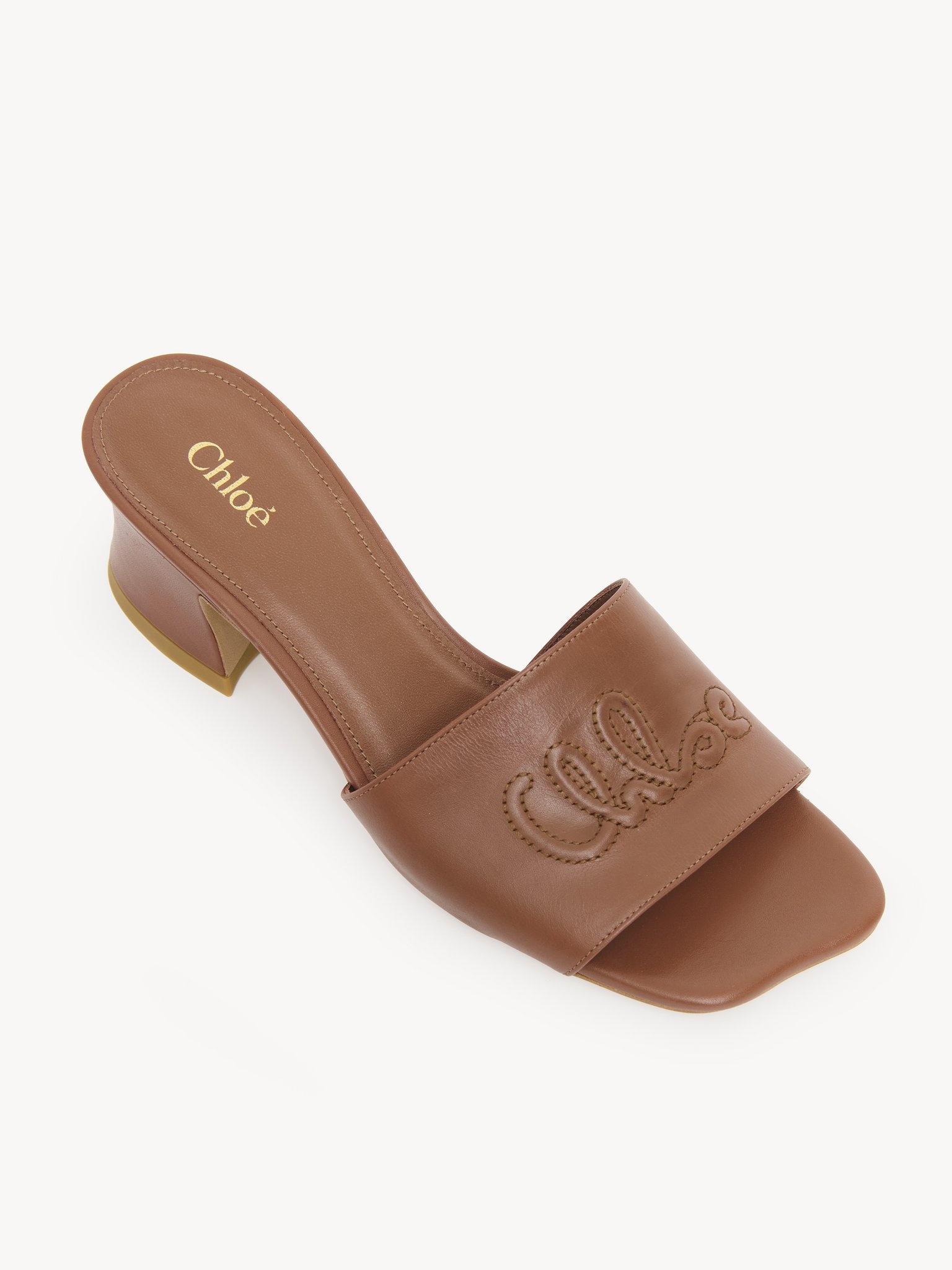 CHLOÉ SOLEIL HEELED MULE - 4