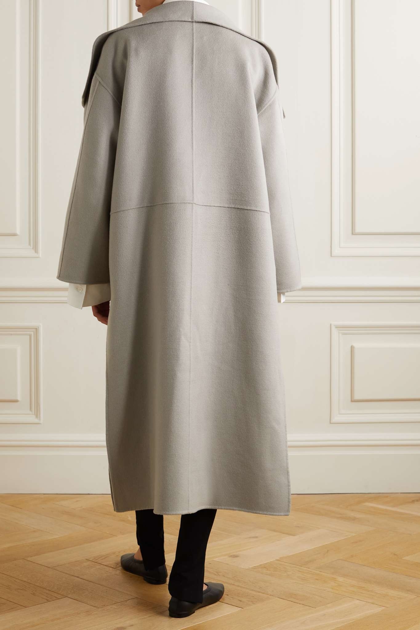 Paneled wool and cashmere-blend coat - 3
