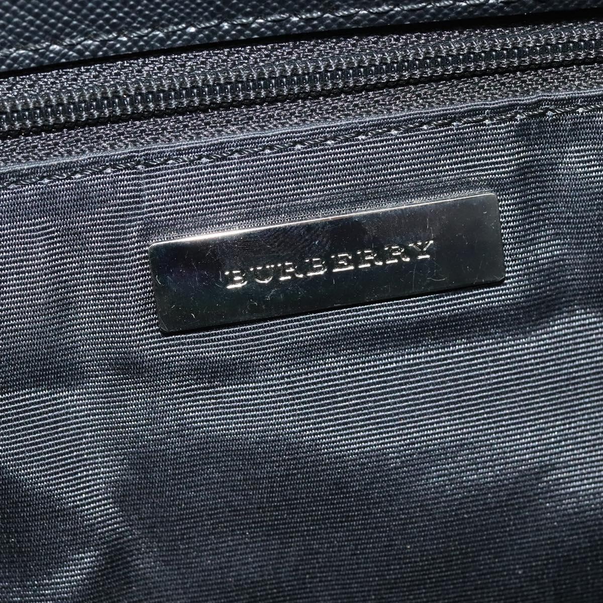 Burberry Nova Check Hand Bag Canvas Beige Black - 7