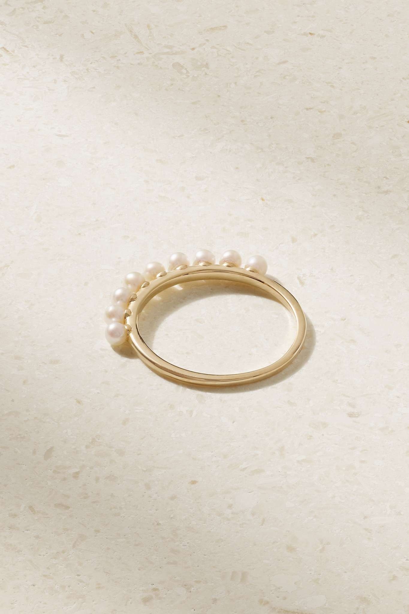 14-karat gold pearl ring - 3