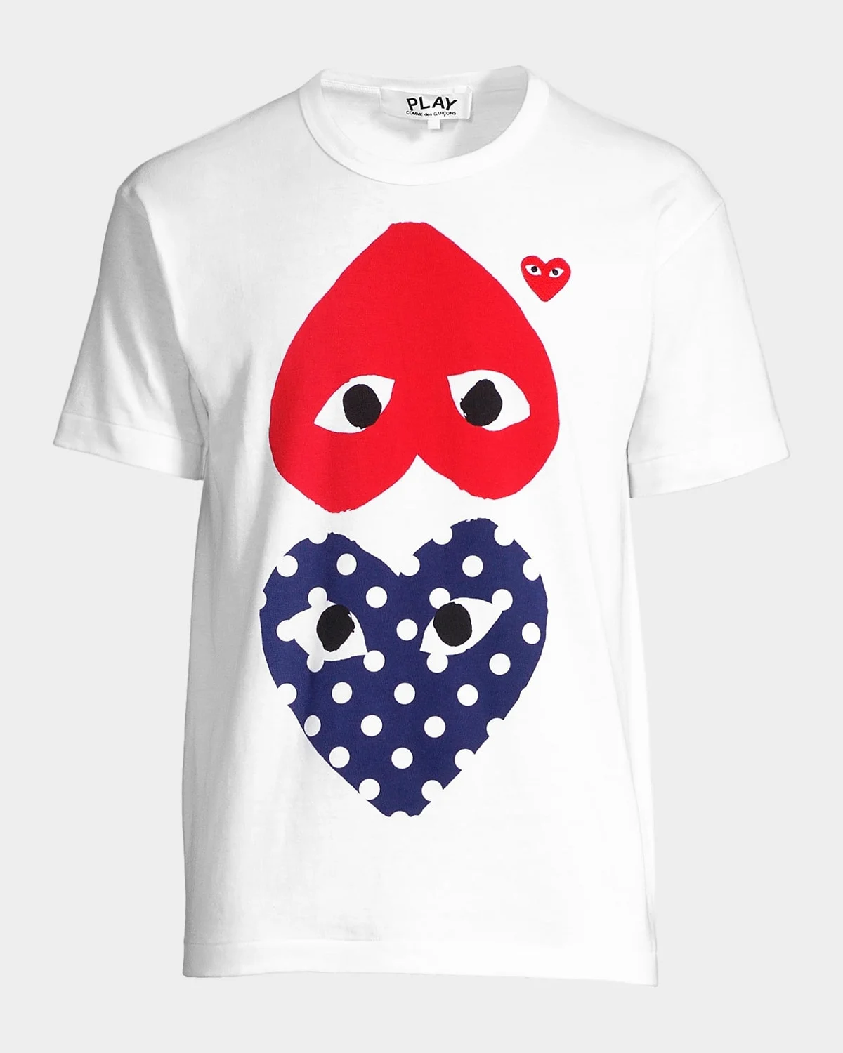 Men's Polka Dot Heart Graphic T-Shirt - 1