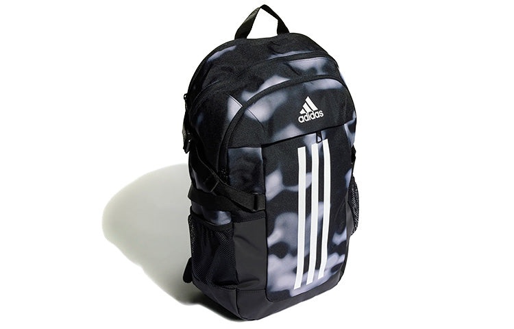 adidas Printing Stripe logo Large Capacity Backpack Unisex White / Gray / Black HI5958 - 2