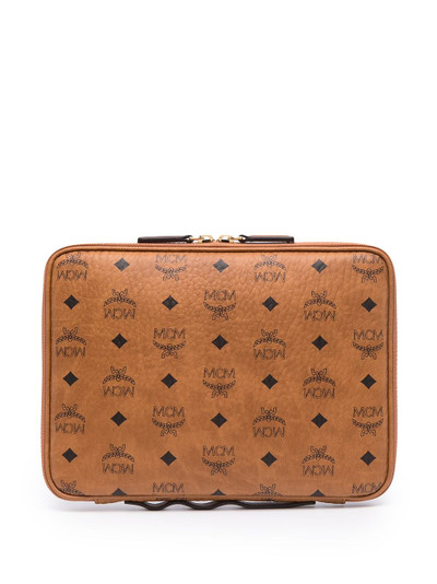 MCM small faux leather clutch bag outlook