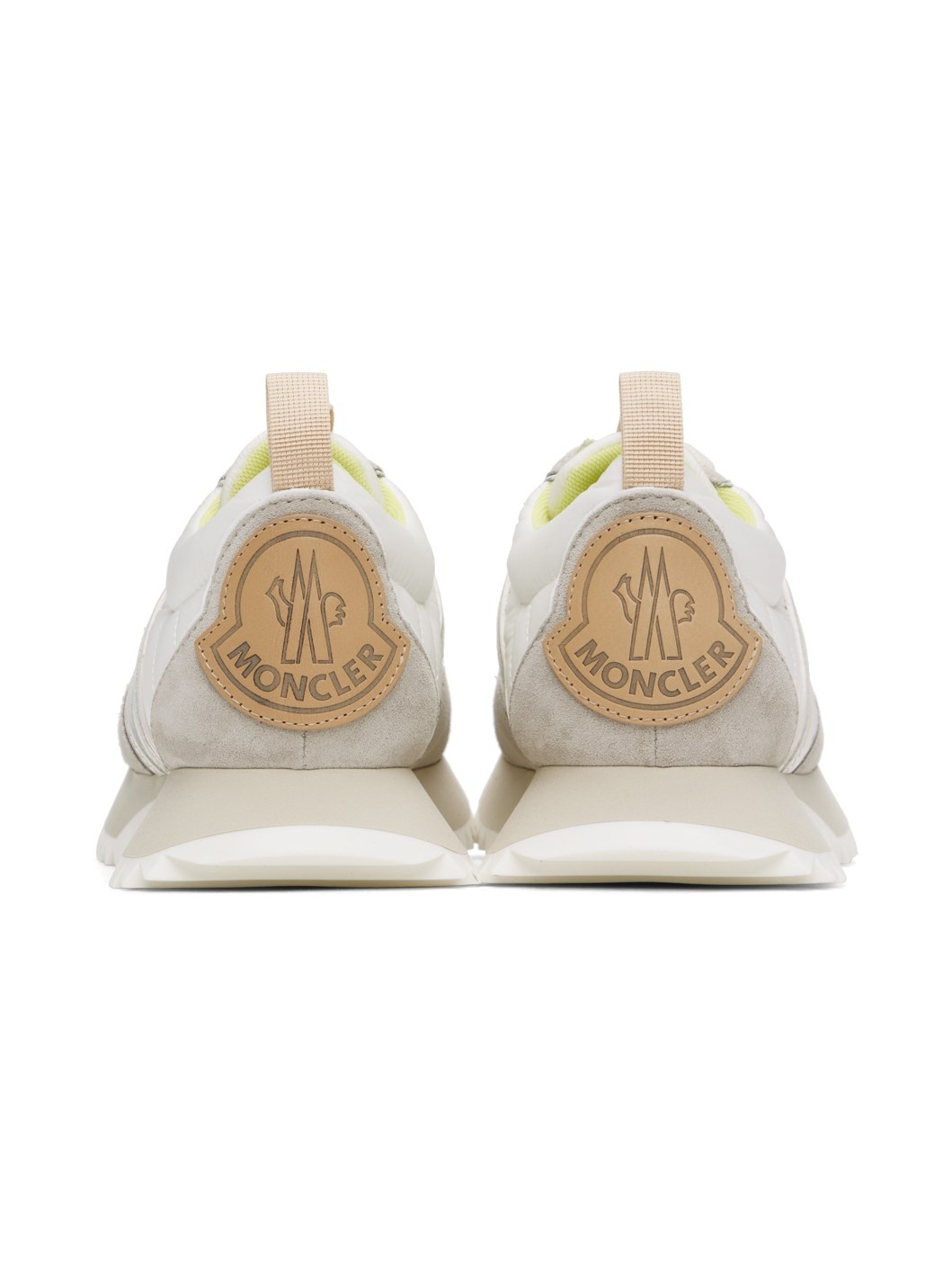 Beige & White Pacey Sneakers - 2