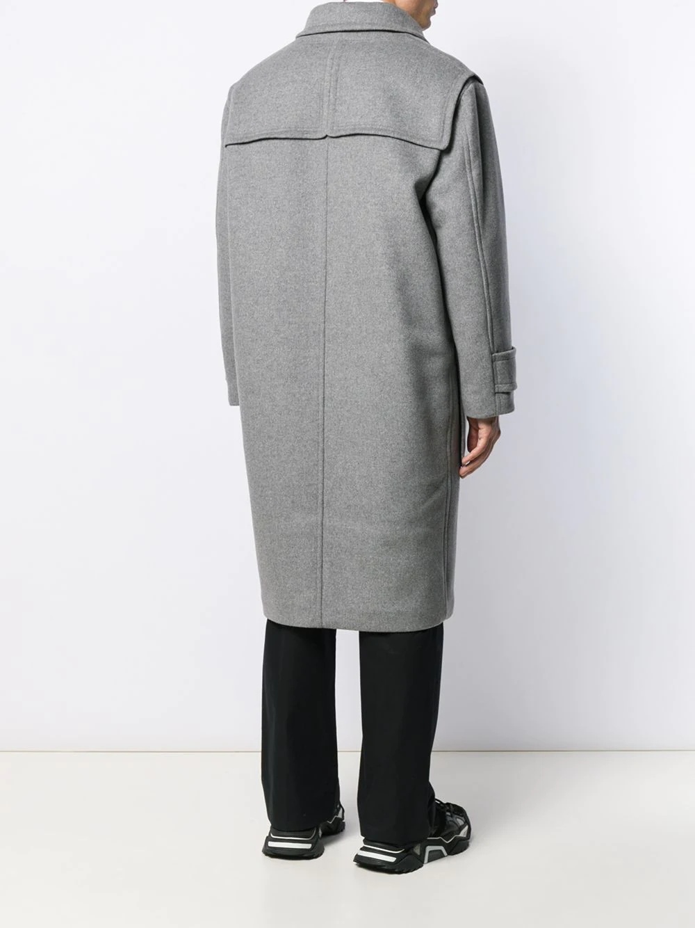 hooded midi duffle coat - 6