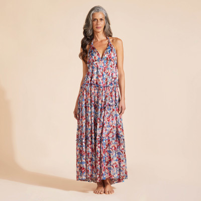 Vilebrequin Women Viscose Long Backless Dress Flowers in the Sky outlook