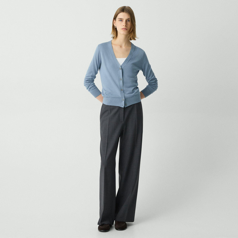 Theory V-Neck Cardigan in Regal Wool outlook