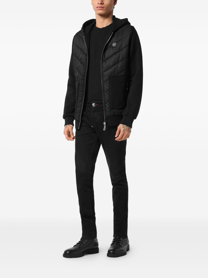 PHILIPP PLEIN quilted hooded jacket outlook