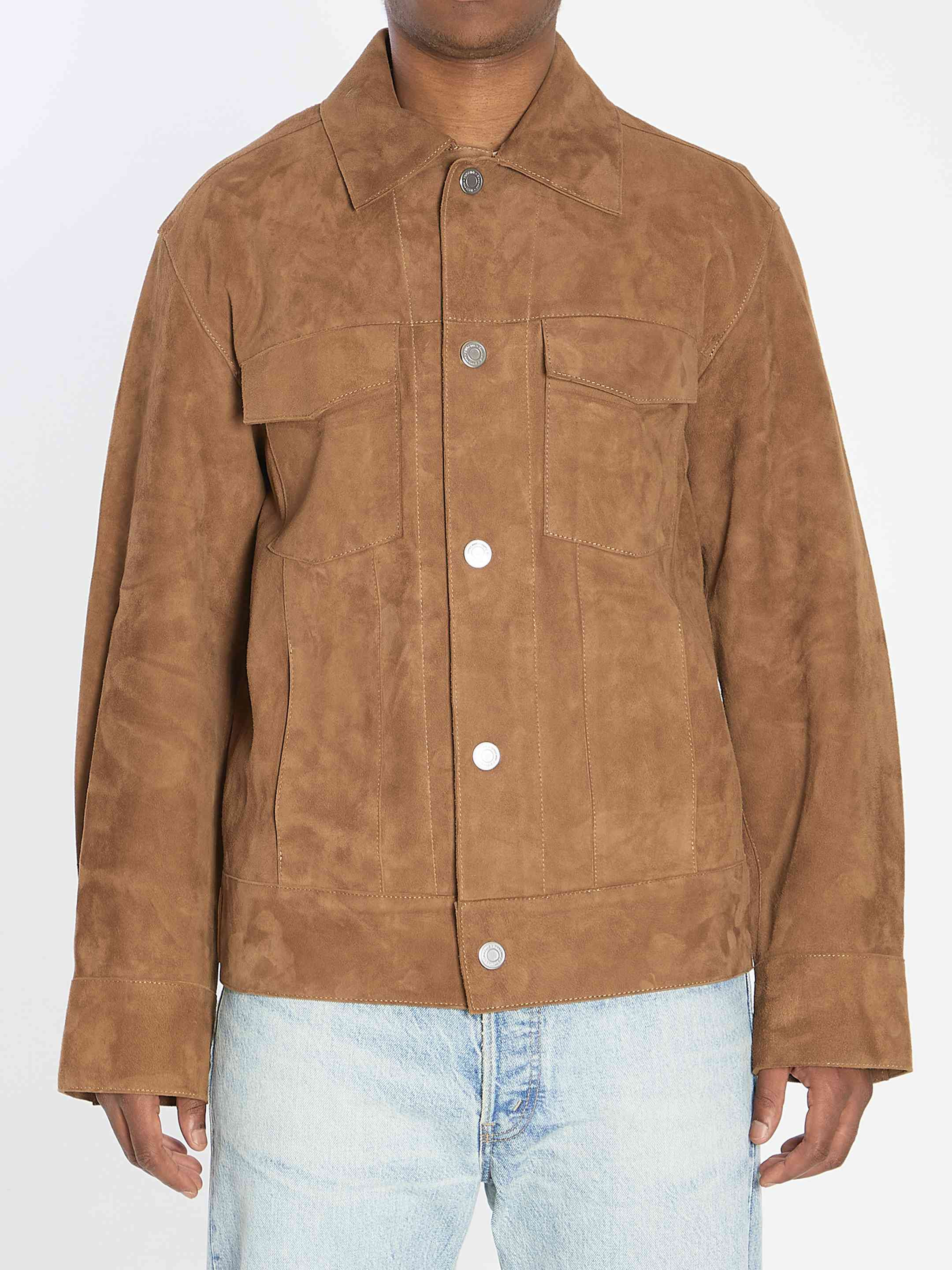 Ami Paris Men Suede Jacket - 1