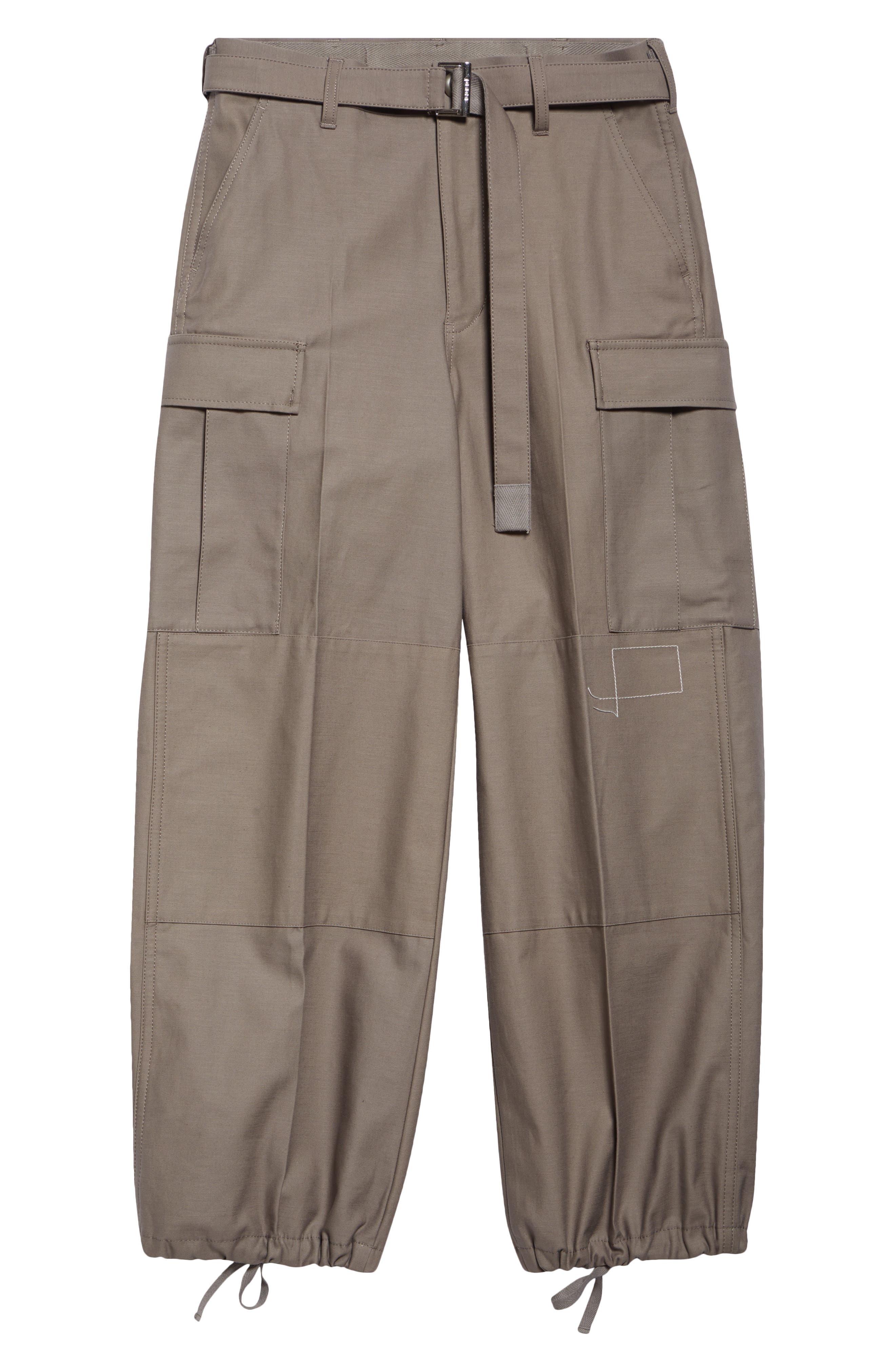 Sacai x WTAPS® Cotton Parachute Cargo Pants in Taupe at Nordstrom - 6