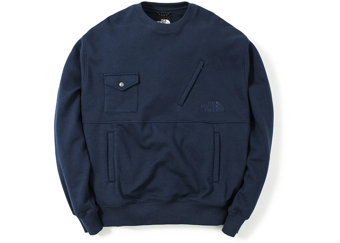 The North Face x Invincible Pocket Crewneck Sweatshirt Summit Navy - 1