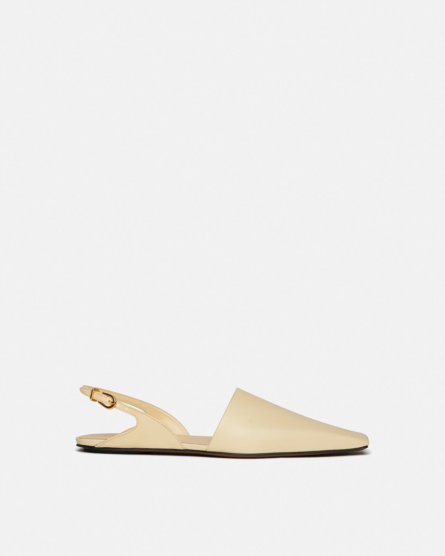 Leather Point-Toe Flats - 1